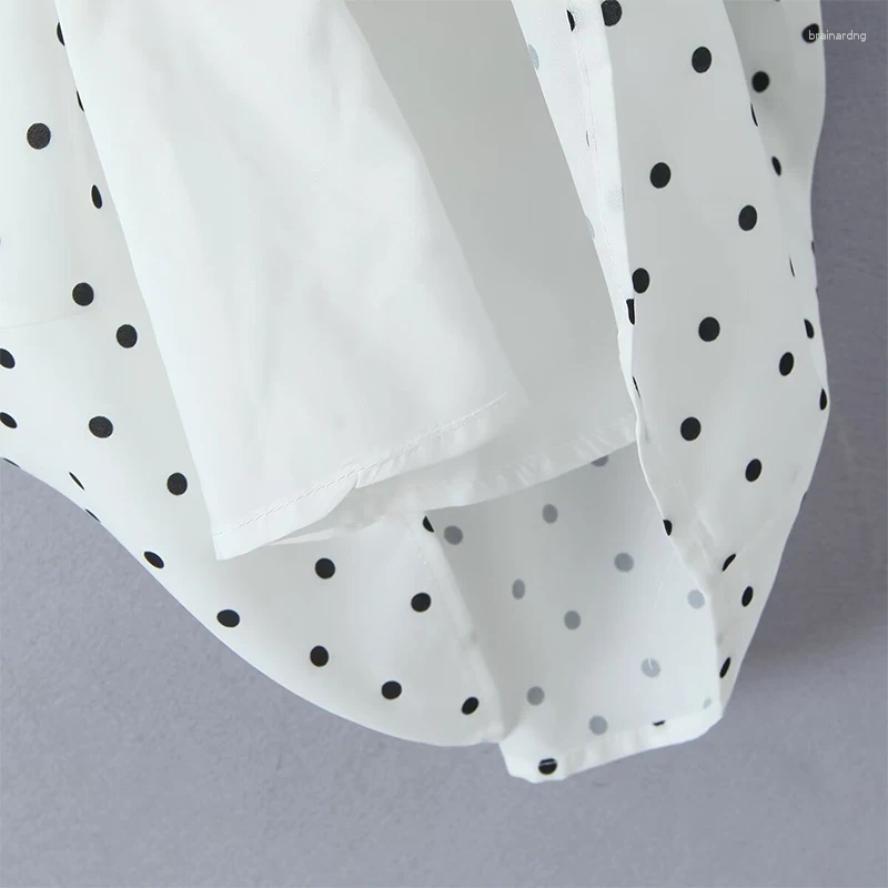 Casual Dresses YENKYE Vintage Polka Dot Halter Women Sexy Backless A-line Holiday Party Dress Summer Robe