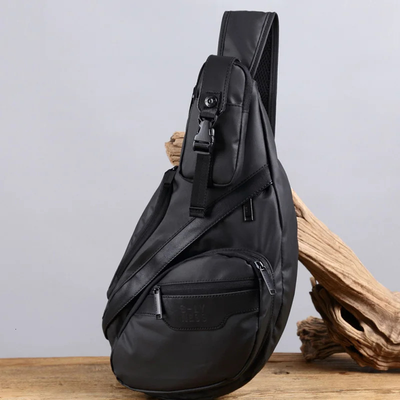 Men Sling Backpack Cross body Shoulder Bags Tactical Military Sports Travel Waterproof Nylon Male Messenger Chest Bag Rucksack 240313