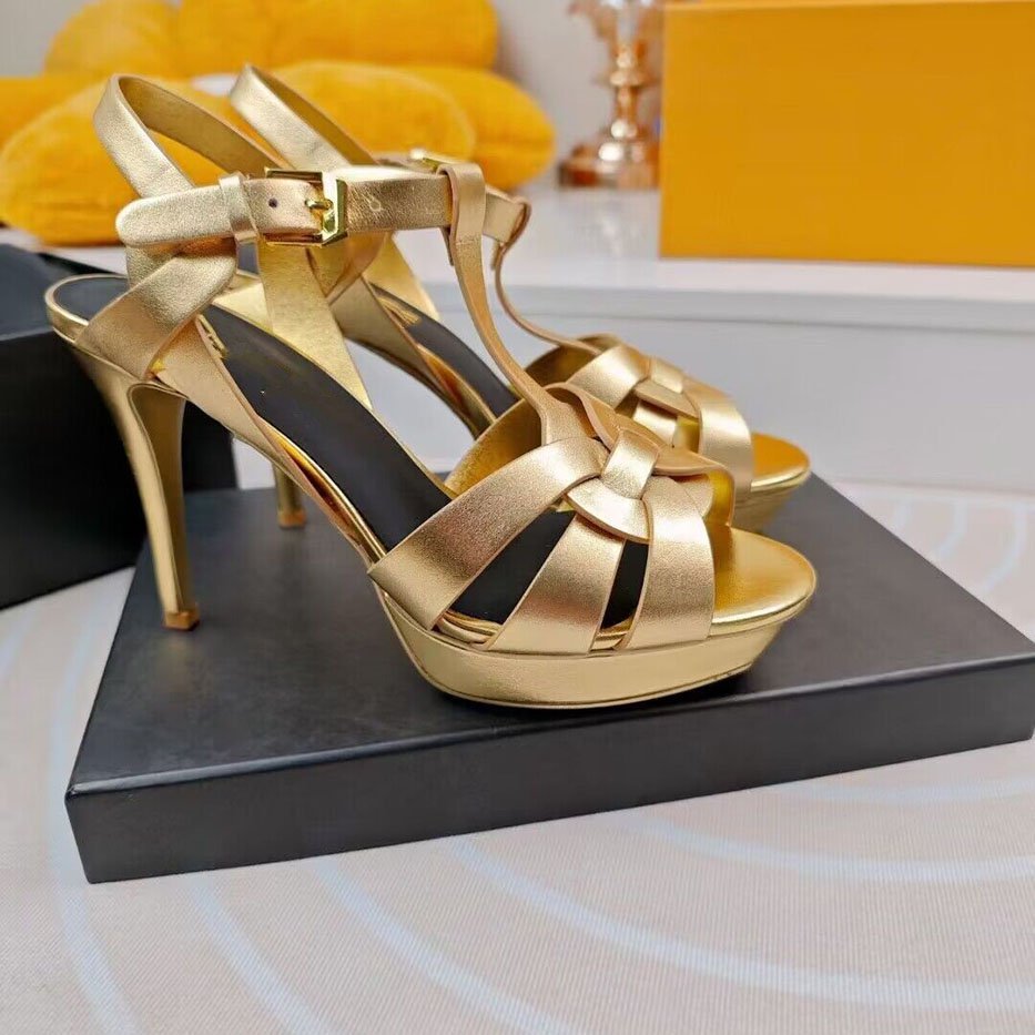 Sandals Heels High Women's Stiletto Heel Summer Platform Shoes Patent Leather Fish Mouth Catwalk Pumps Sandalias