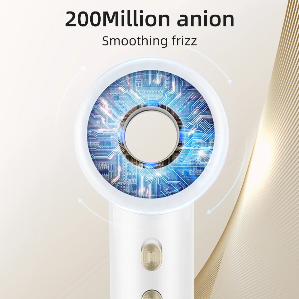 Electric Hairdryer Cold Wind Hair Dryer Style Hair Dryer Professional Blow Dryer Suitable Home Salon 110000RPM High Speed 240312