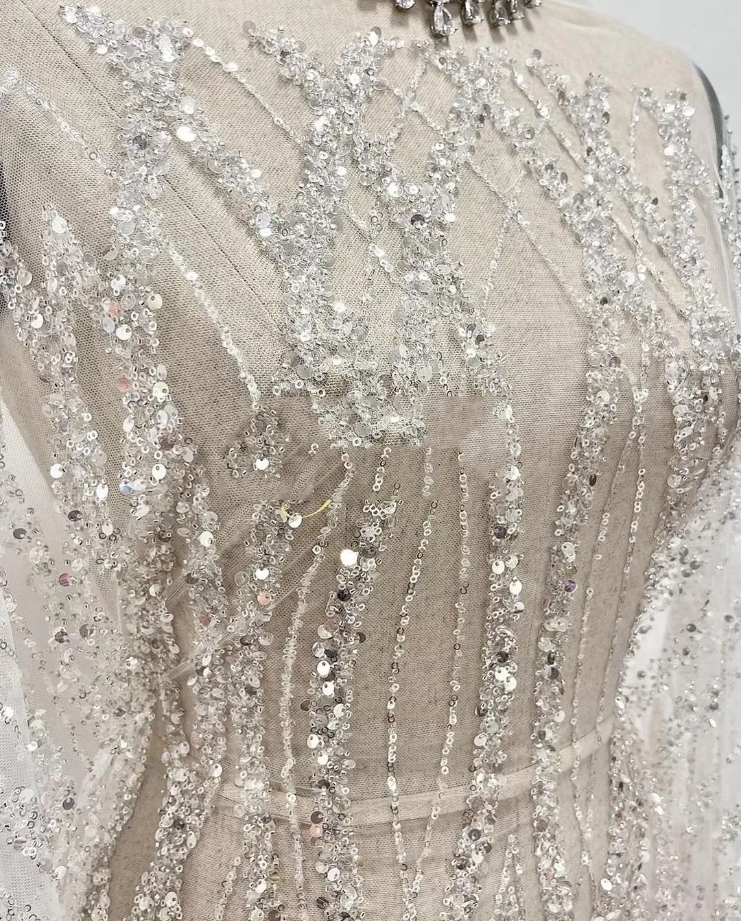 Elegant Sier Prom Dresses For Black Girls Beads Crystal V Neck Graduation Dress Birthday Party Mermaid Gowns Nigeria Vestidos De Gala 6660306
