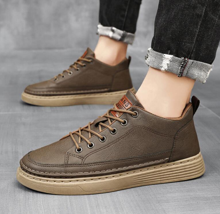 Men Casual Korean Version Board Shoes Casual Sports Board Shoes Fashion Trend Canvas Sneakers Simple Casual Student Skate Shoes