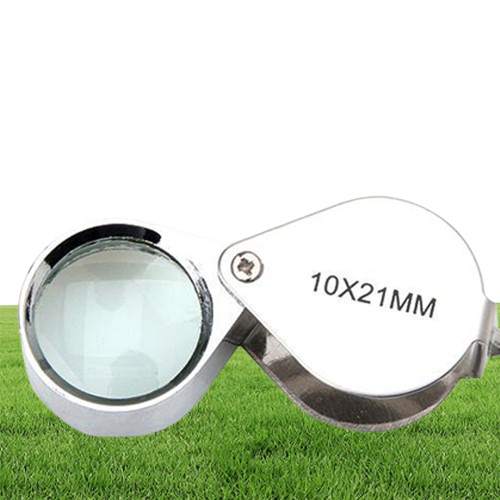10X 21mm Mini Jeweler Loupe Magnifier lens Magnifying glass Microscope for Jeweler Diamonds Handhold Portable Fresnel lens