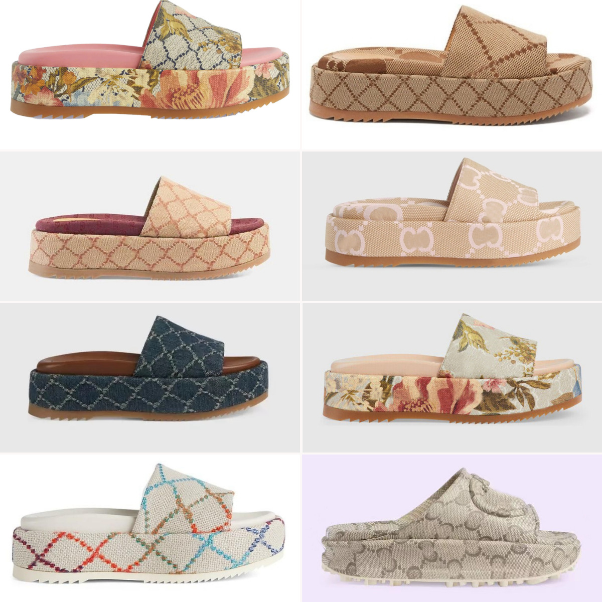 Designer Sandals Slippers Summer Men Women Shoes Shaped Multicolor Flora Slides Molded footbed in black Tonal rubber sole featuring embossed lett