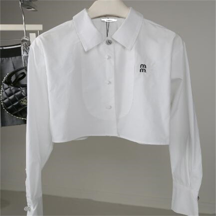 Designer Women's Loose Blouses Short Length Shirts Fashion Letter Printed Fashion White Shirts Classic Style Breathable Tees Top
