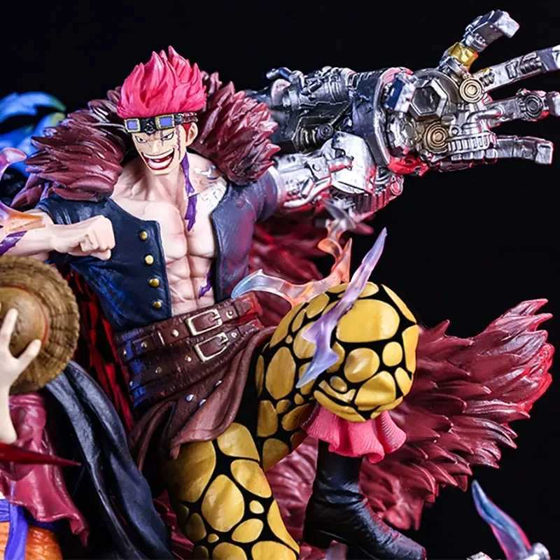 Toy 23cm Anime Luffy Trafalgar 3 Captain One Piece Action Figures Figurine Collection Ornament PVC Model Toys Gift