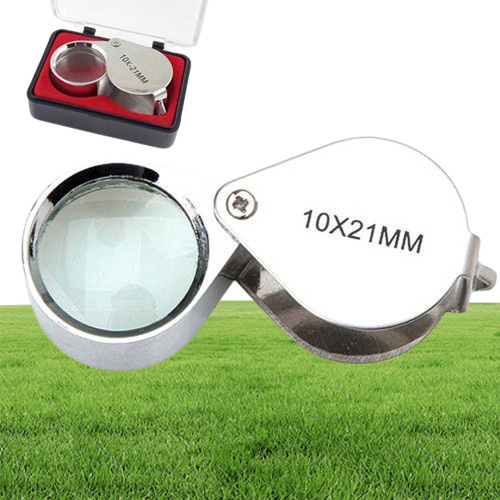 10X 21mm Mini Jeweler Loupe Magnifier lens Magnifying glass Microscope for Jeweler Diamonds Handhold Portable Fresnel lens