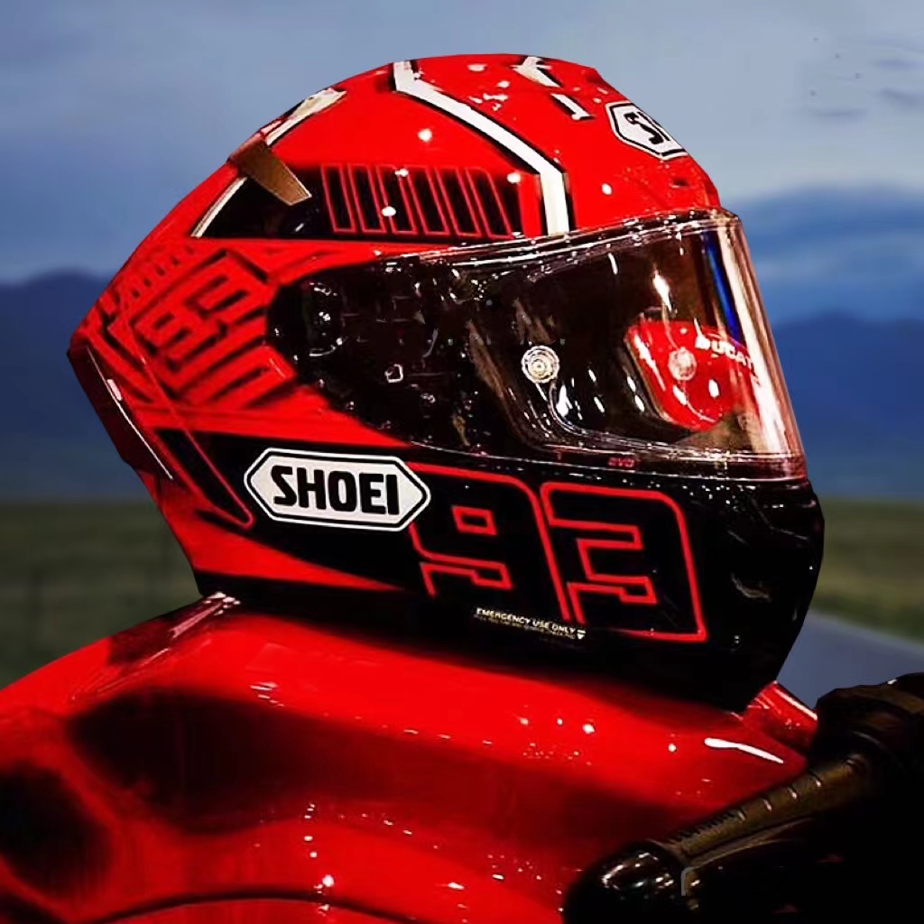 shoei Full Face X14 X-Fourteen MM93 marc Marquez red ant Motorcycle Helmet anti-fog visor Man Riding Car motocross racing motorbike helmet