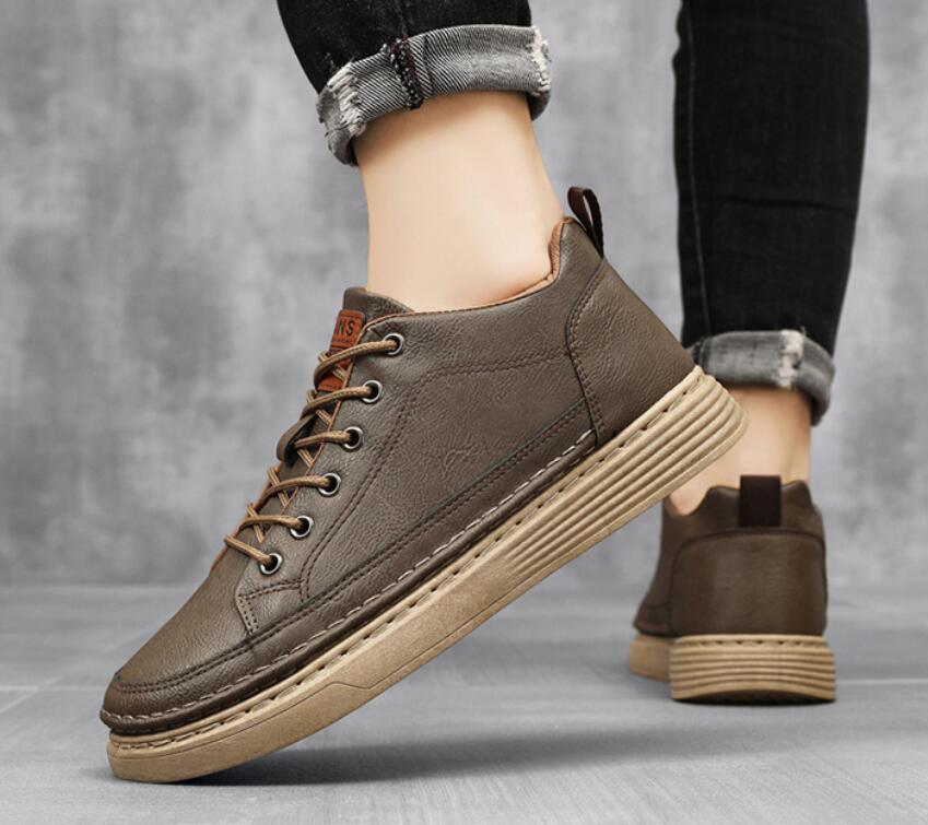 Men Casual Korean Version Board Shoes Casual Sports Board Shoes Fashion Trend Canvas Sneakers Simple Casual Student Skate Shoes