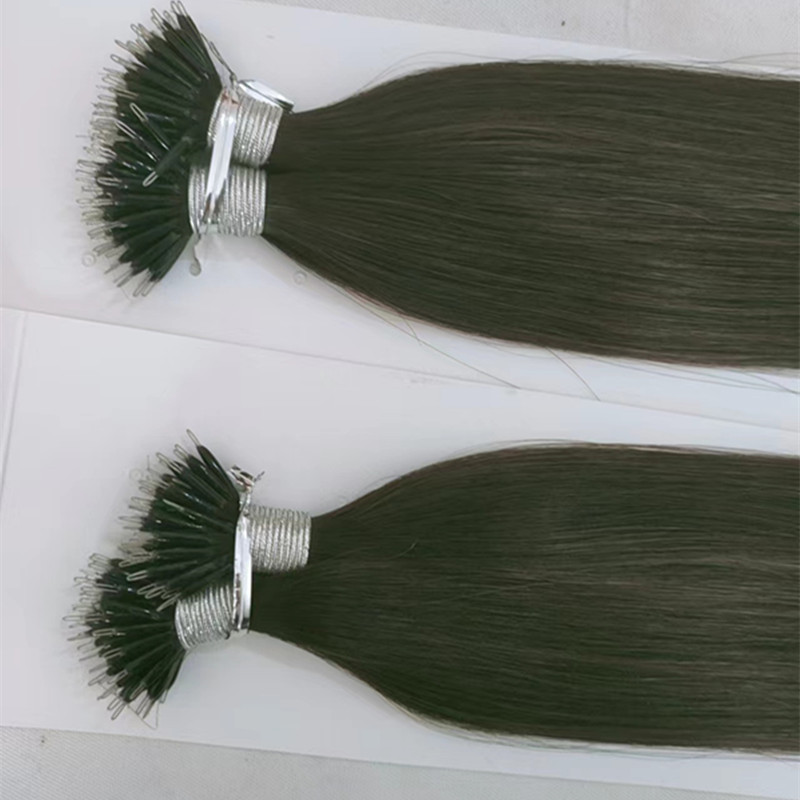 New Year New arrival Thick Remy Micro Beads Human Hair Extensions European Natural Black colors Peruvian Virgin Hair Black dark brown Brown Nano Ring 