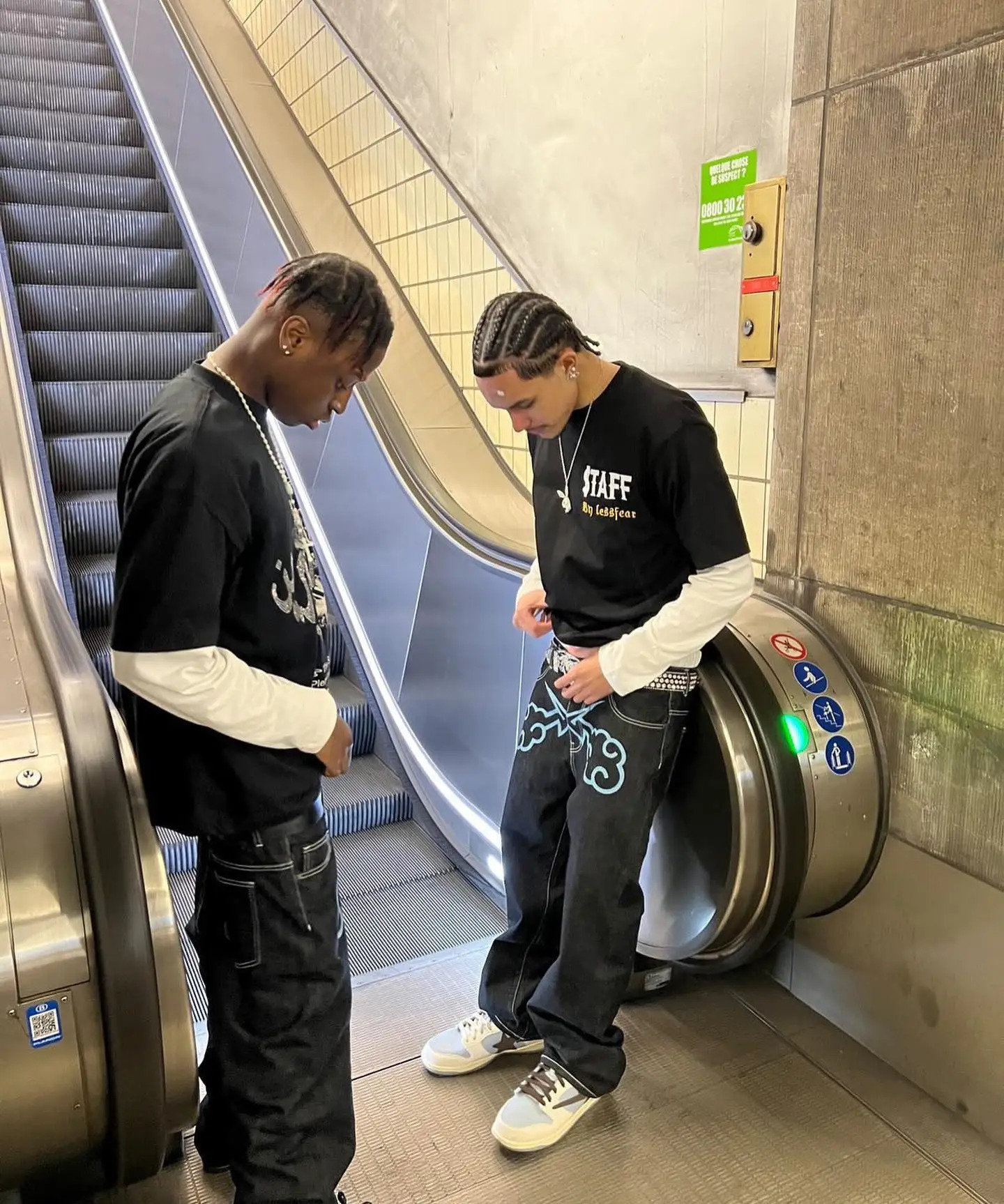 Y2k Jeans Hip Hop Print Baggy Denim Black Pants Mens 2023 Harajuku Fashion Punk Rock Wide Leg Trousers Streetwear 240301