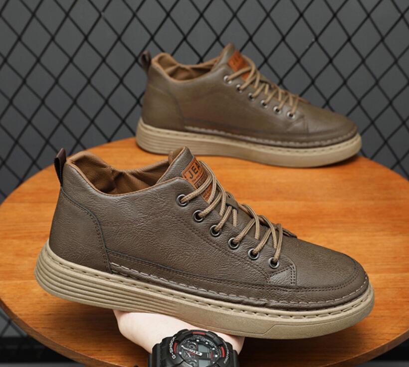 Men Casual Korean Version Board Shoes Casual Sports Board Shoes Fashion Trend Canvas Sneakers Simple Casual Student Skate Shoes