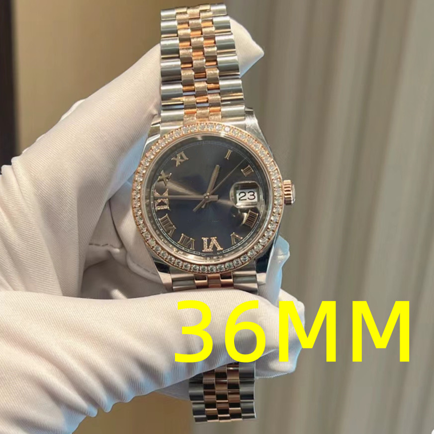 GL Factory Women's Watch 36MM Date Just Diamond Watch M126281 Roman Digital Sapphire dial High quality Watch Designer Watch Waterproof Watches