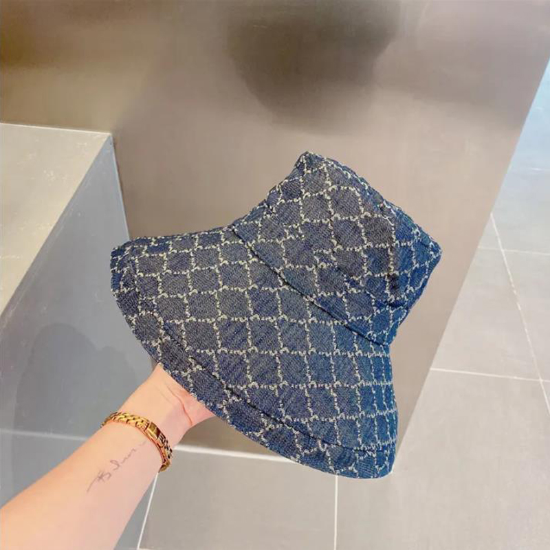 Designers Canvas Bucket Hat Fashion Cowboy Wide Brim Hats Fisherman Classic Caps For Women Mens Large Size Sun Visor