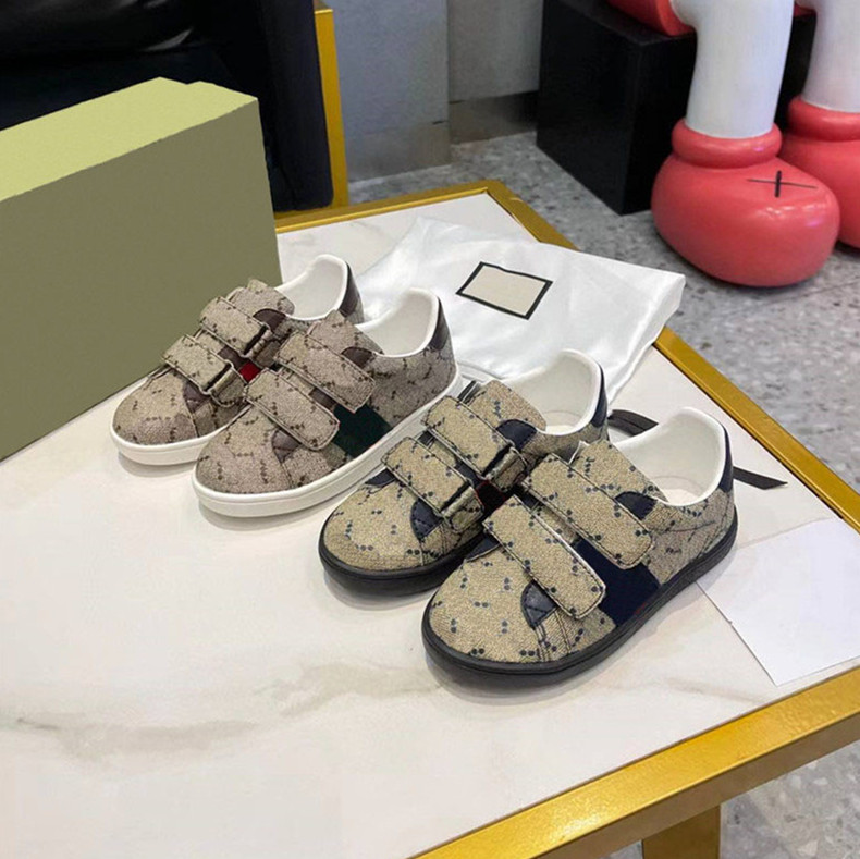 Baby Kids Shoes Newest Sneakers Children Prewalker Sport Running Shoes High Quality Letter Printing Leather Shoes Antiskid Leisure Shoe 2Colors Availa