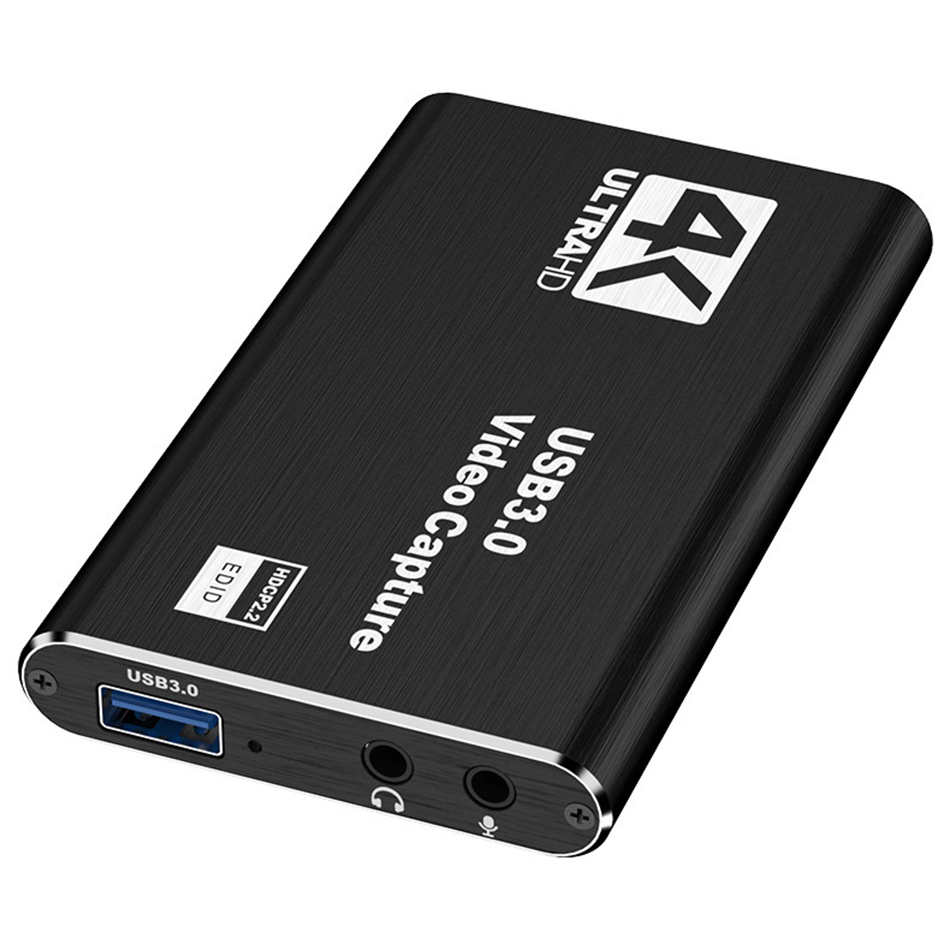 4K USB 3.0 Video Capture Card HDTV 1080P 30fps HD Video Recorder Grabber For OBS Capturing Game Card Live