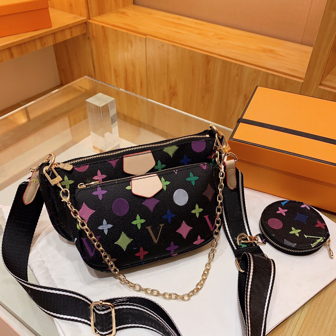 Favorite Mahjong bags Underarm bags brand designer bag tote bag 3pcs/set crossbody package coin purse M44823