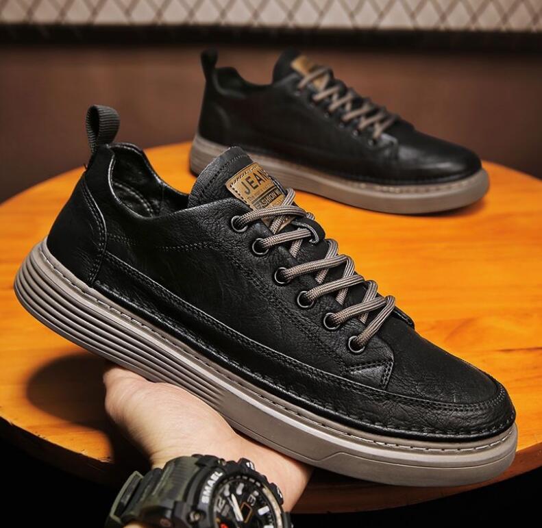 Men Casual Korean Version Board Shoes Casual Sports Board Shoes Fashion Trend Canvas Sneakers Simple Casual Student Skate Shoes