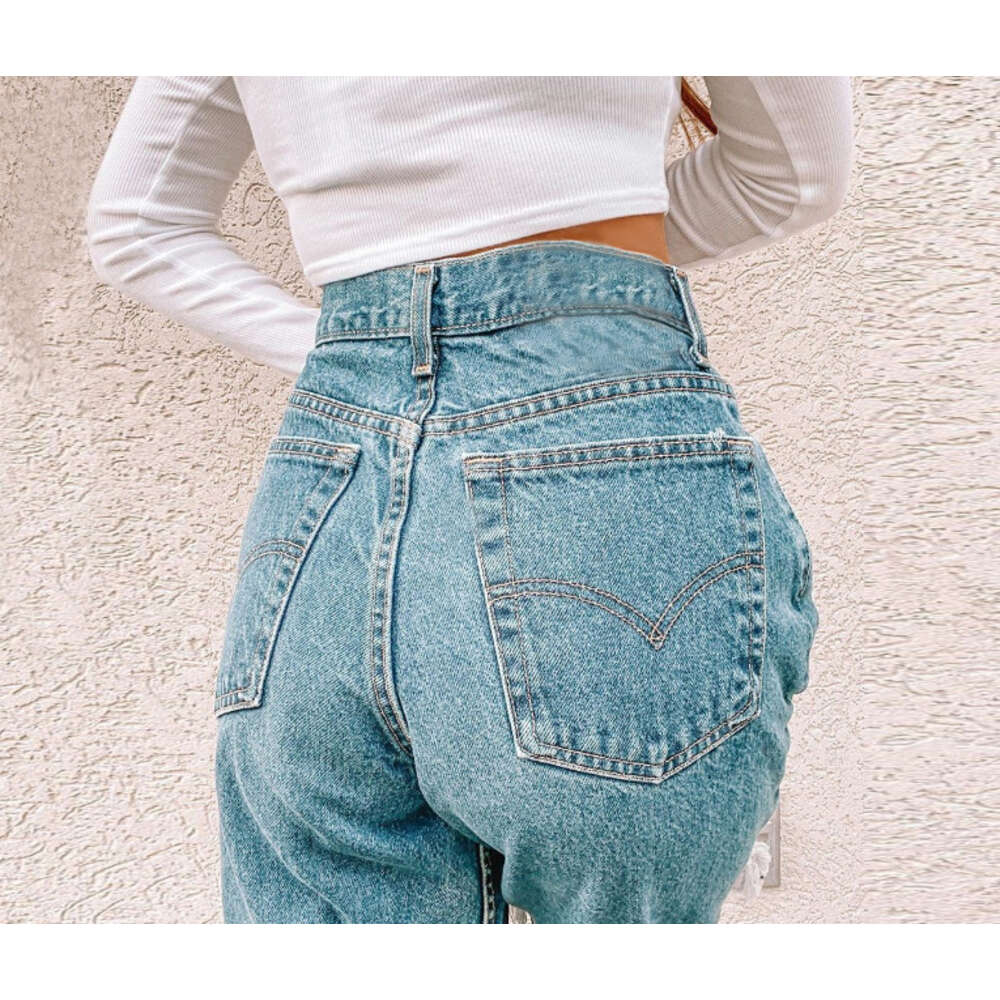 Hot Selling Women's Distressed Fashionable Casual Denim Pants for Women