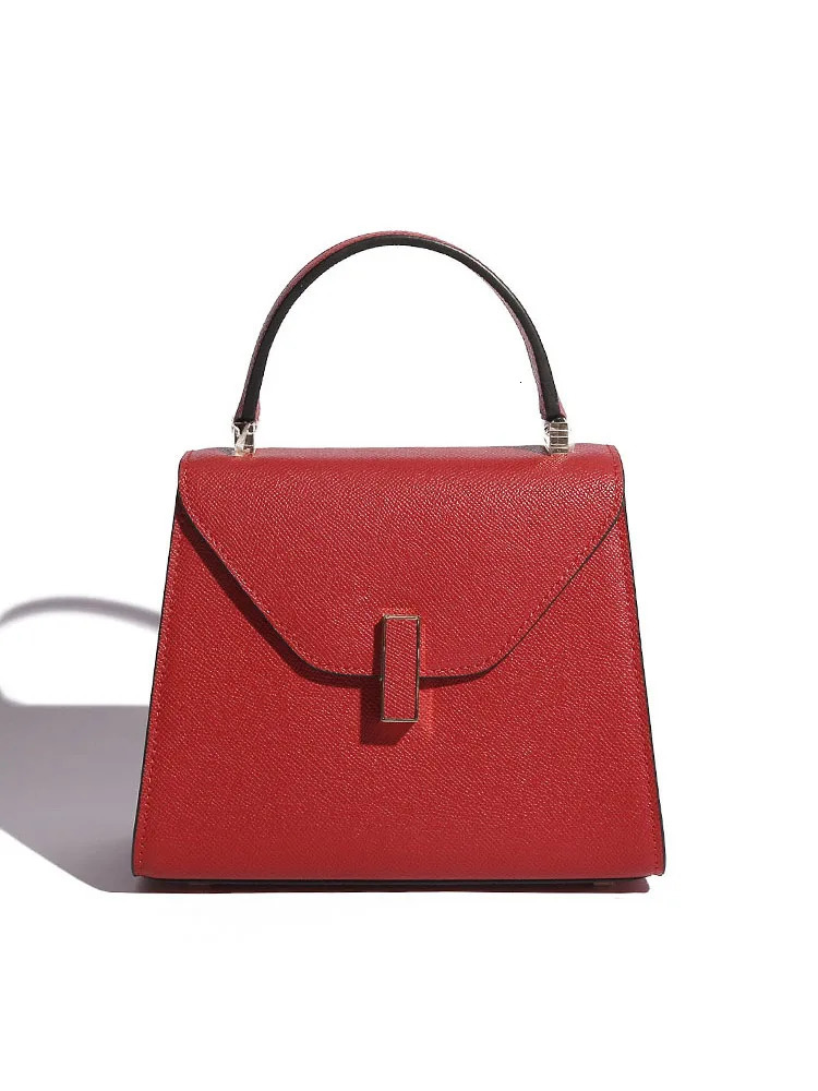 Fashion Women Cow Split Leather Handbag Party Pack Satchels Slung Crossbody Messenger Bag Office Ladies Hasp Shoulder Bags 240223