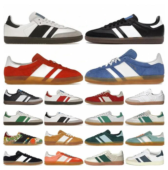 Designer mens shoes Vegan OG sneakers womens basketball shoes Wales Bonner Trainers Cloud White Core Black Bonners Collegiate Green Gum Outdoor Flat luxury sneaker