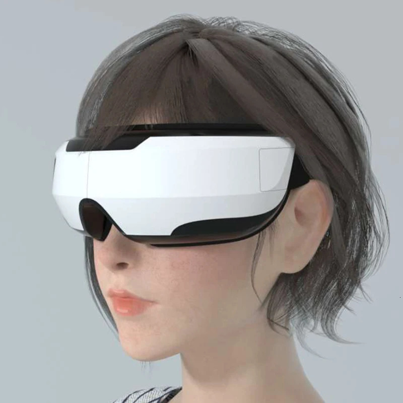 4D Electric Smart Eye Massager Bluetooth music Vibration Heated Massage For Tired Eyes Dark Circles Remove Care 240309