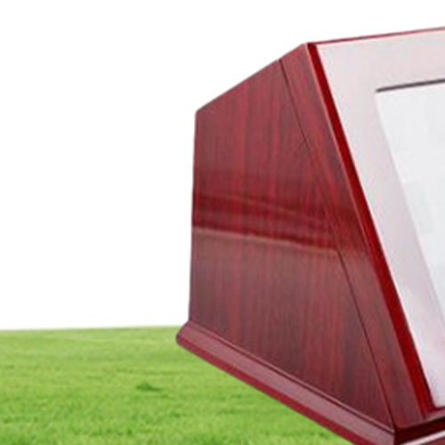 Sports Rings Wooden Display case Shadow Box Without Rings 12 Slots Rings are Not Included
