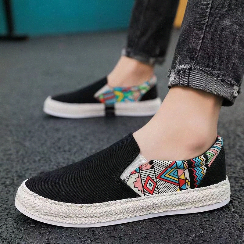 2024 New Spring Breathable Lazy Kick on Trendy Shoes Trend Versatile Boys Casual Board Shoes 16ID#