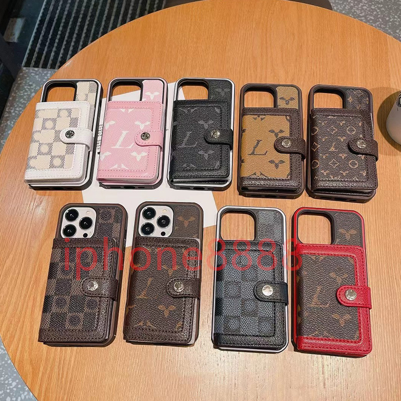 Flower Letter Phone sling Case Designer iPhone Case Suitable for Apple iPhone 15 14 Pro Max 13 12 14plus 11 X XR XS XsMax Wallet Card Seat Luxury Phone Cases Accessories