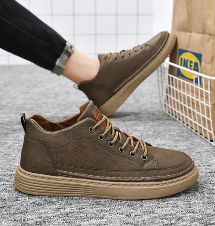Men Casual Korean Version Board Shoes Casual Sports Board Shoes Fashion Trend Canvas Sneakers Simple Casual Student Skate Shoes