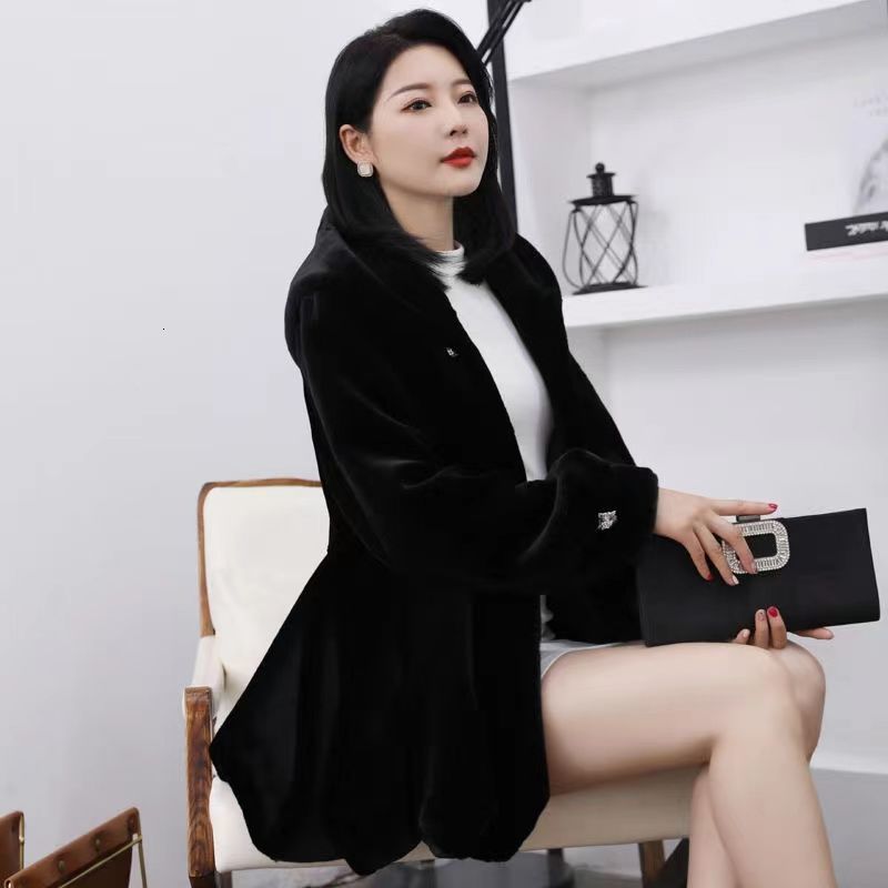 New Belt Long Sleeved Natural Real Mink Fur Coat Woman types Collars Real Fur Coat Women Winter Warm Thick Real Fur jacket 201212