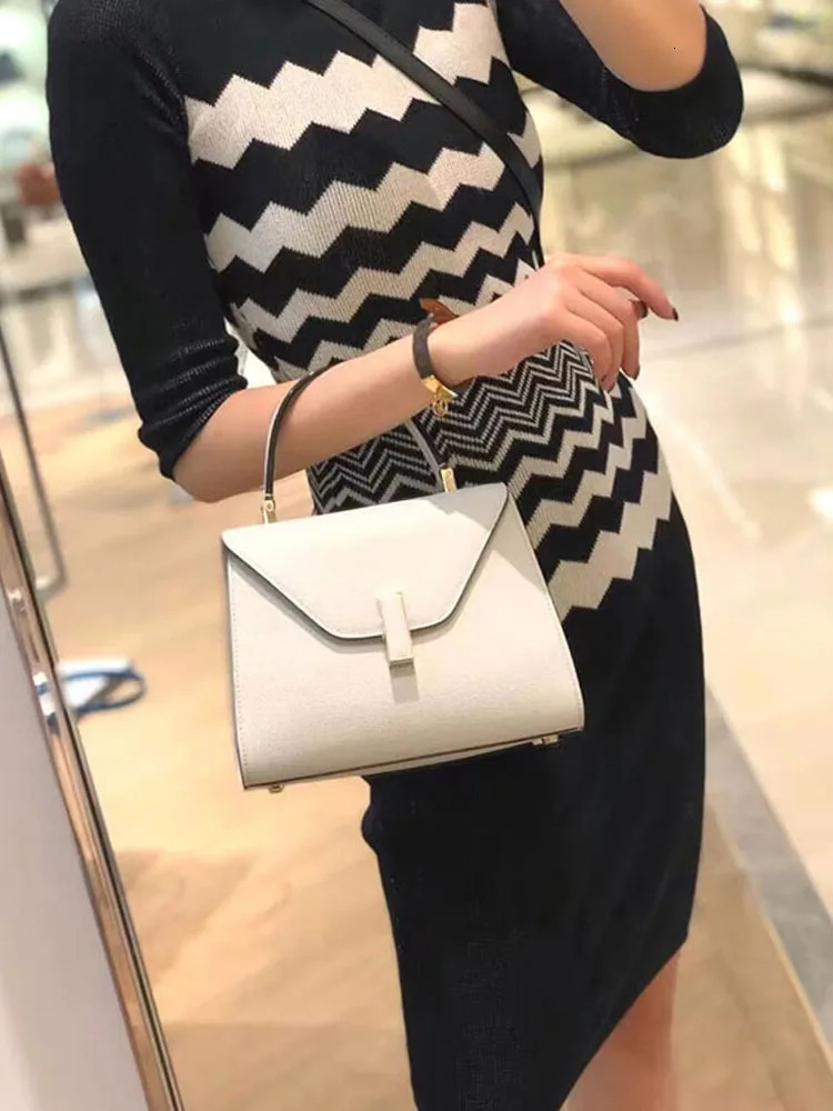 Fashion Women Cow Split Leather Handbag Party Pack Satchels Slung Crossbody Messenger Bag Office Ladies Hasp Shoulder Bags 240223