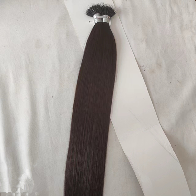 New Year New arrival Thick Remy Micro Beads Human Hair Extensions European Natural Black colors Peruvian Virgin Hair Black dark brown Brown Nano Ring 