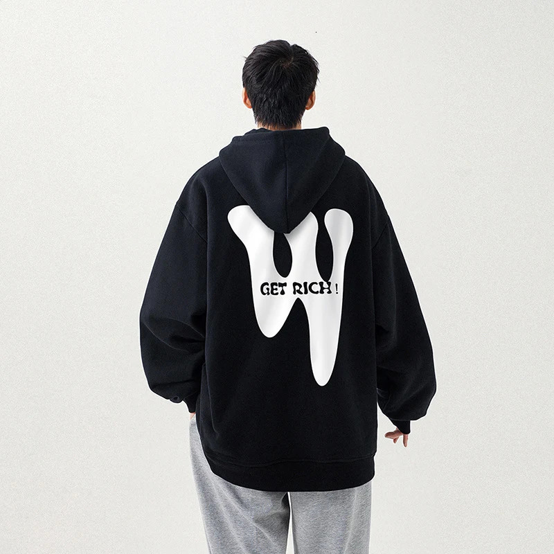 YRYT 400g Women CrewNeck Sweatshirts GET RICH Hoodies Pullover Sweaters Casual Comfy Thermal Long Sleeve Fall Fashion Outfit 240307