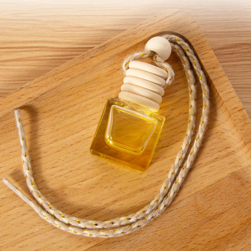 8ml Mini Hanging Car Perfume Bottle Clear Transparent Bottle Scent Perfume Bottles Car Air Freshener Bottle Refillable