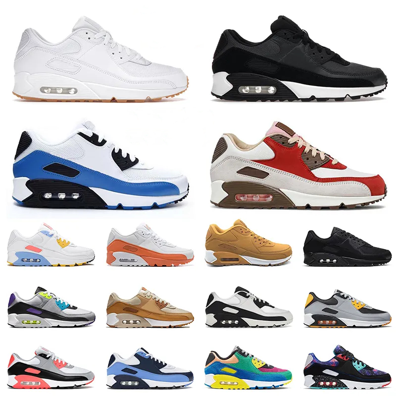 Cushion Running Men Women Black Wolf Grey Eton Mess From Above Sports Shoes 90 Royal cool grey Bred Mixtape sneakers comfortable
