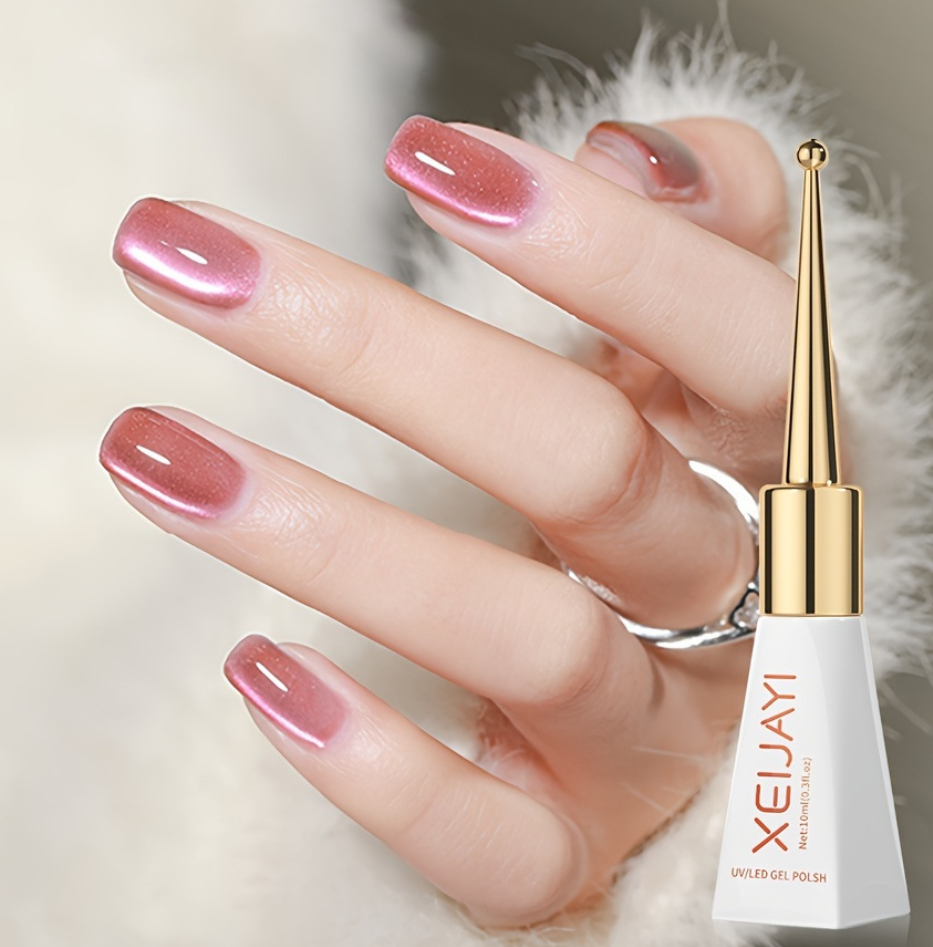 Lavender Lustre: Sophisticated UV/LED Gel Nail Polish, Metallic Shine, Durable and Graceful Finish