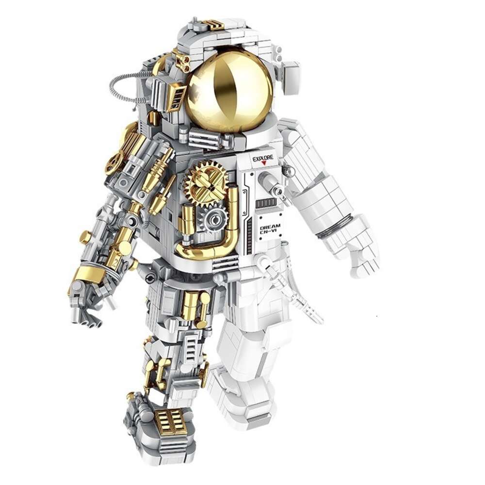 Breaking Dawn Space Rocket Astronaut Building Block Model 4D Puzzle Assembly Decoration Gift