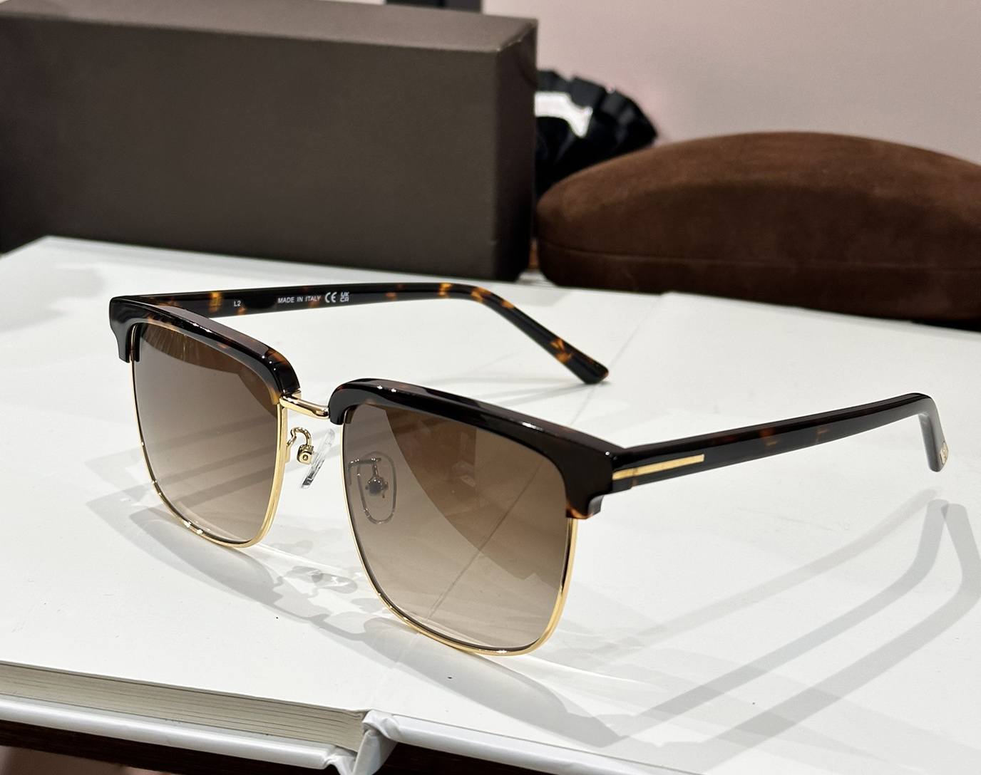 Lunettes de soleil carrées Vintage pour hommes, or, noir, marron, fumée, été, Sonnenbrille, nuances à la mode, UV400, 0997