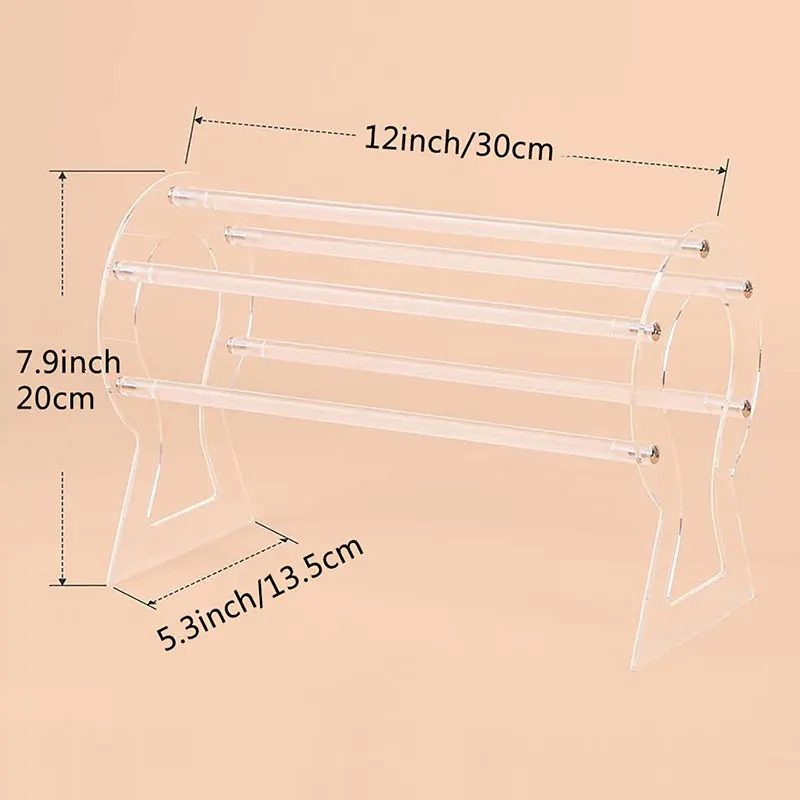 Durable Acrylic Headband Holder Detachable Hairbands Organizer Hair Hoop Storage Rack Display Stand Women Jewelry 240309