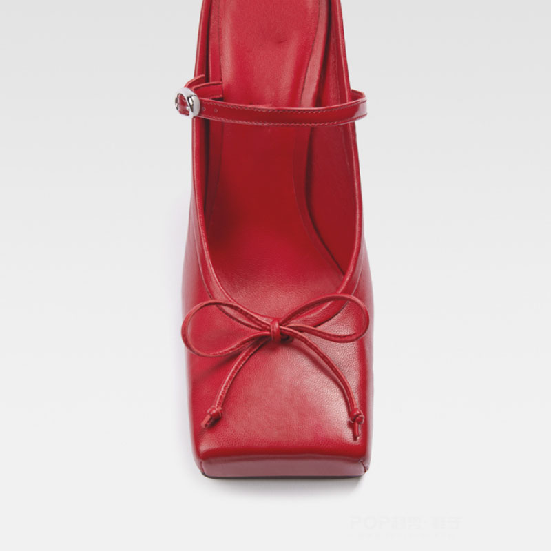 2024 European and American Metal Thin High Heels Square Head High Quality Walking Shoes Women's Fashion Baotou Slippers