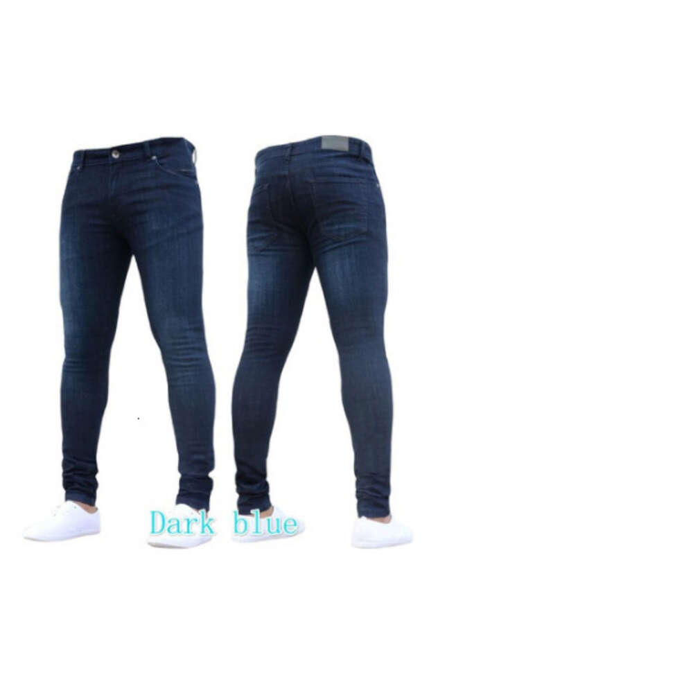 2024 Men's Tight Fitting Solid Color Denim Leggings