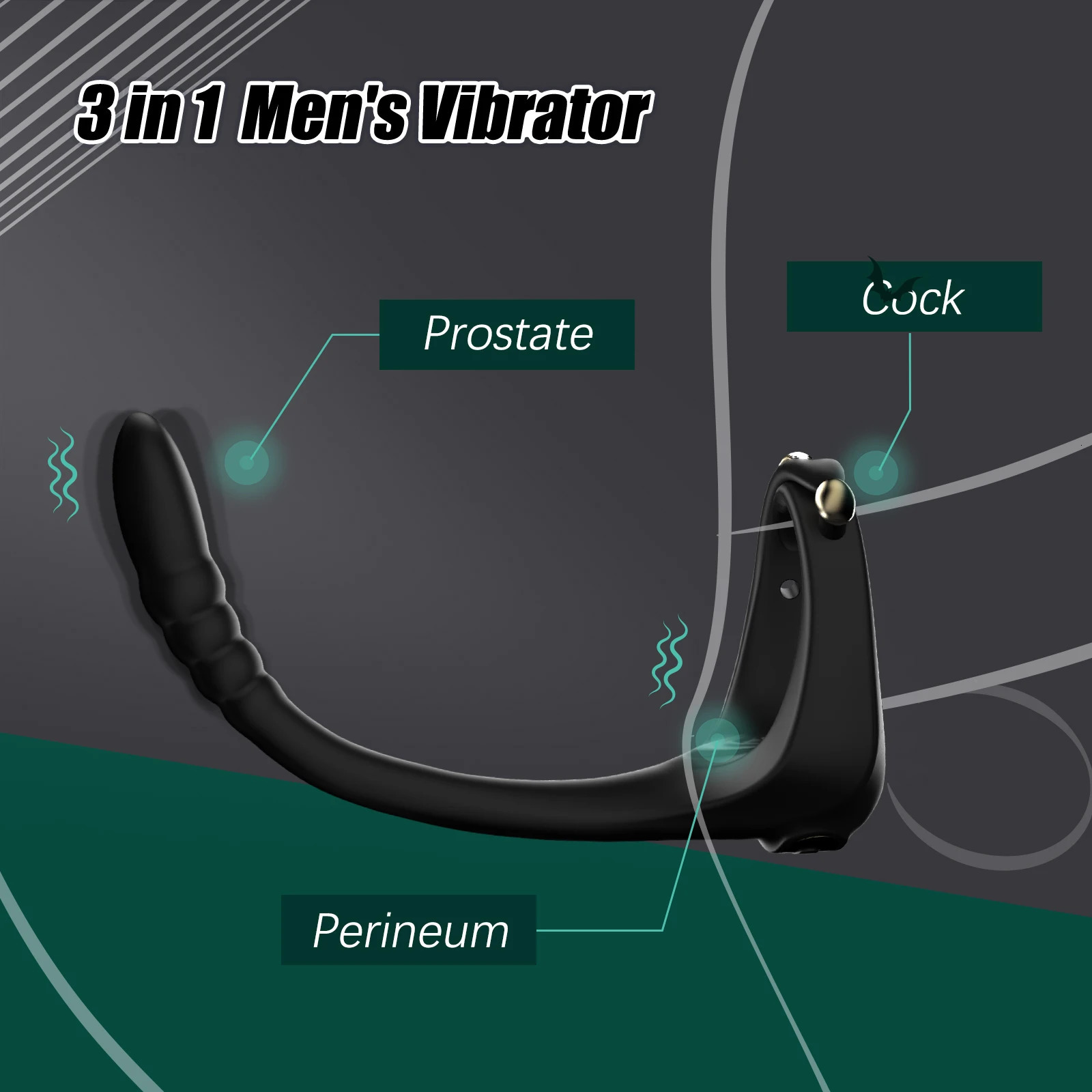 Cock Vibrator Anal Plugs Adjust Penis Ring Prostate Massager Testicle Butt Stimulator Remote Control Vibration Sex Toys for Men 240312