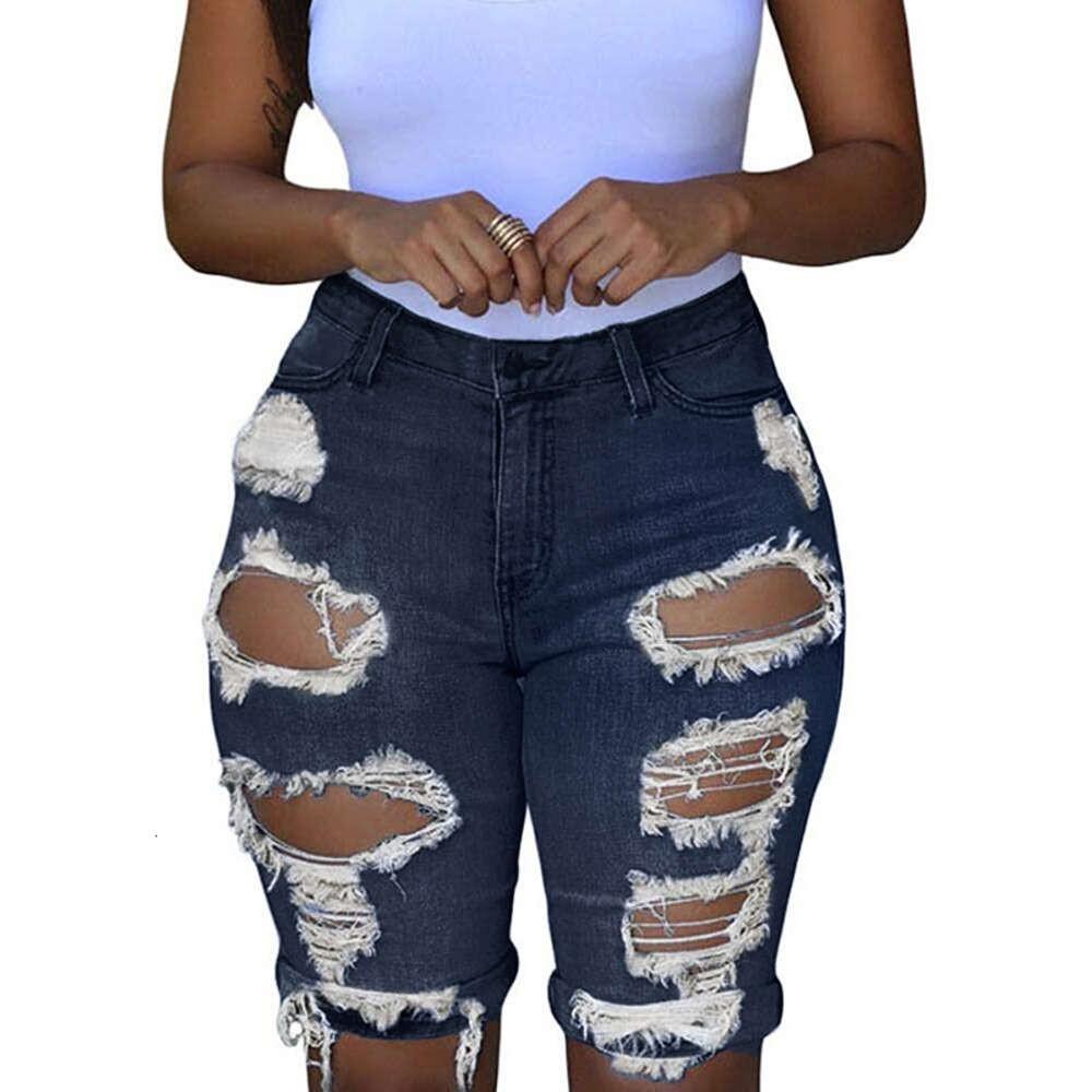 2024 Style Distressed Denim Shorts for Women
