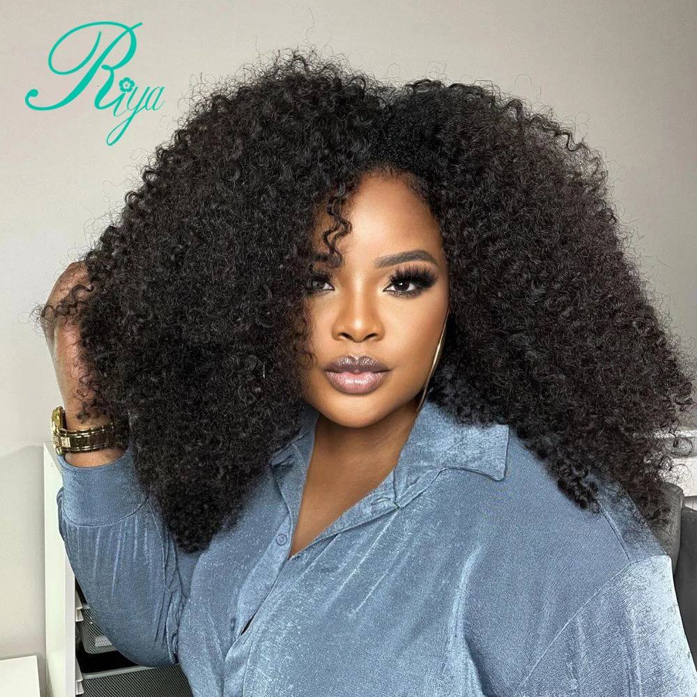 Riya Hair Clips In Brazilian Human Hair Burmese Curly Clip In Hair 7/8 Pieces And 120g/Set Natural Color Remy Hair 240407