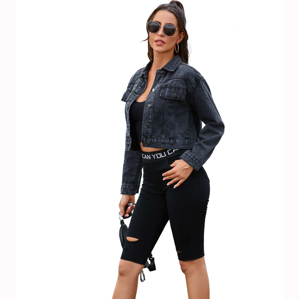 Women's Fashion INS Loose Washed Denim Versatile Jacket