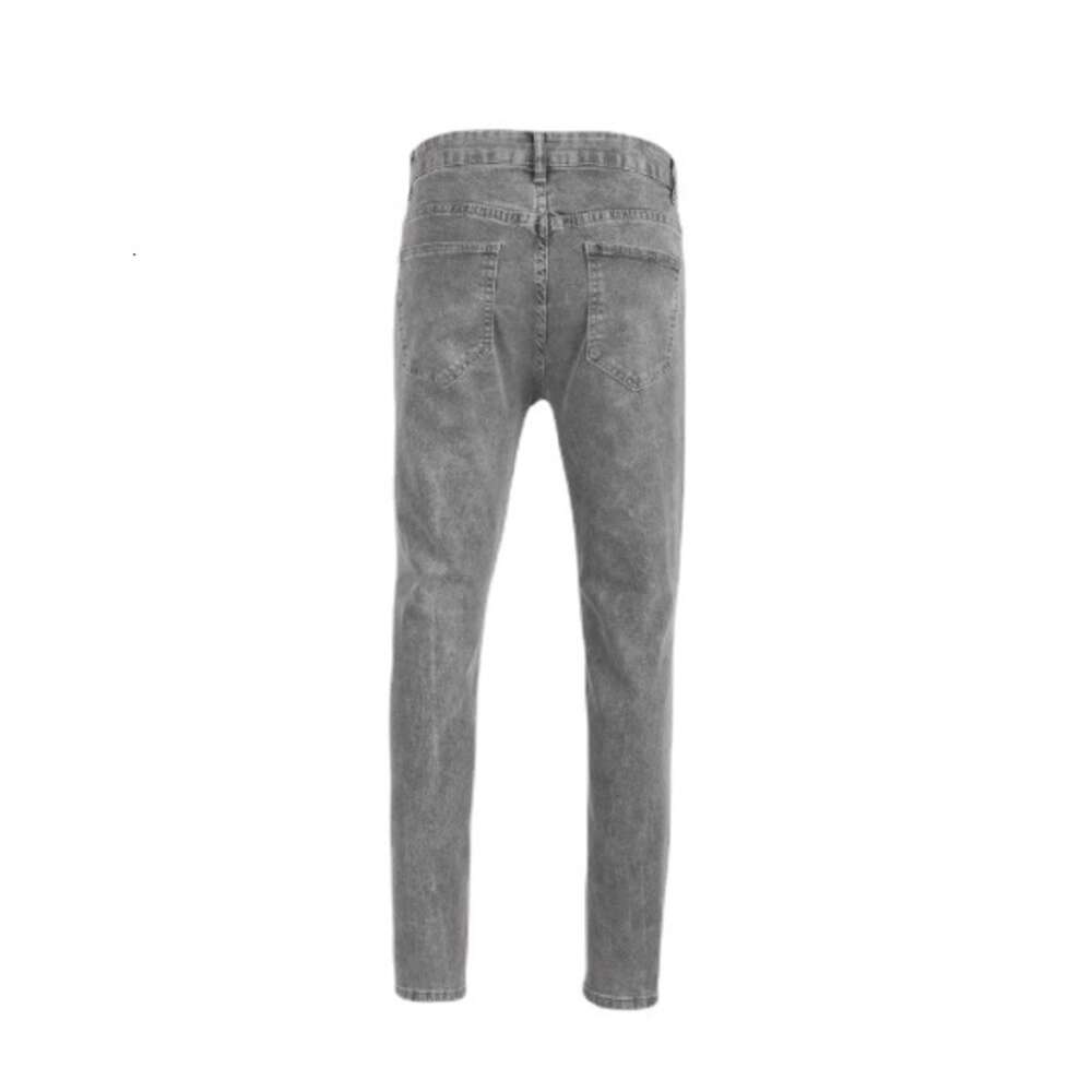 High Quality Men's Elastic Tight Fitting Small Leg Jeans Gold Medal