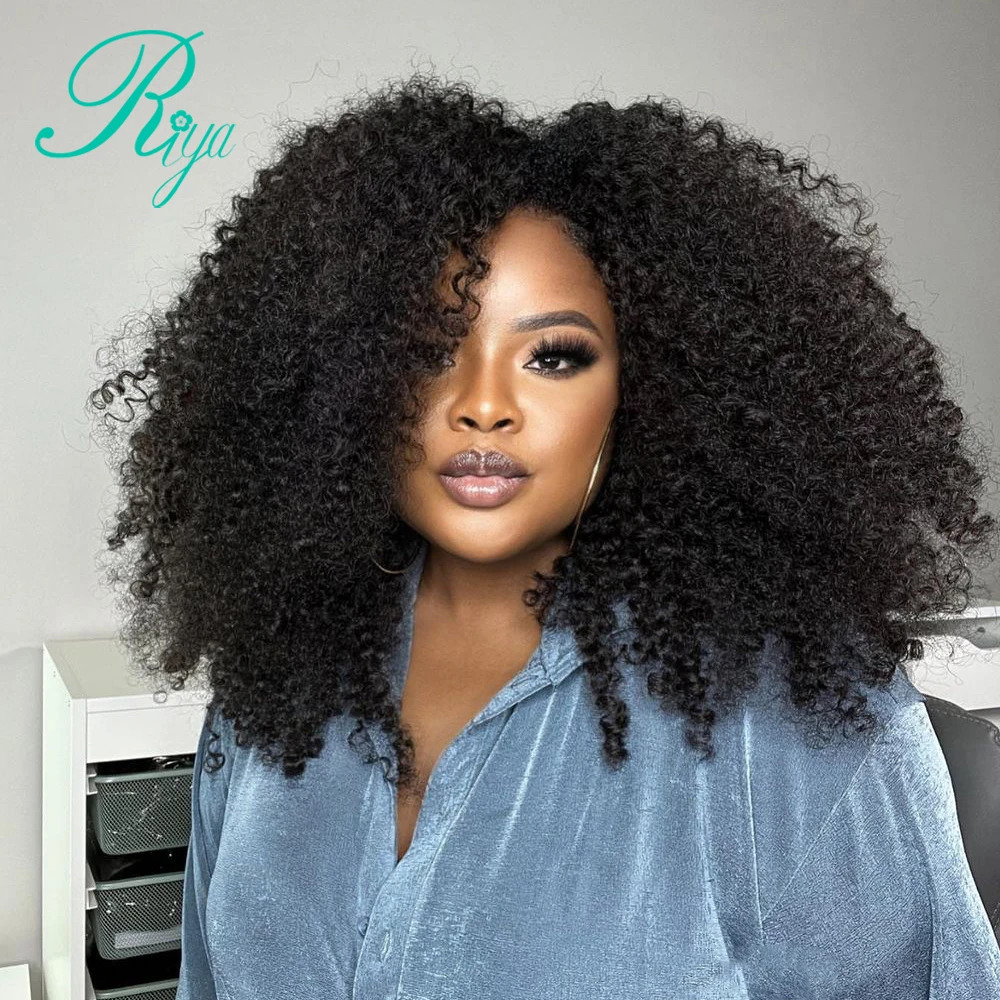 Riya Hair Clips In Brazilian Human Hair Burmese Curly Clip In Hair 7/8 Pieces And 120g/Set Natural Color Remy Hair 240407