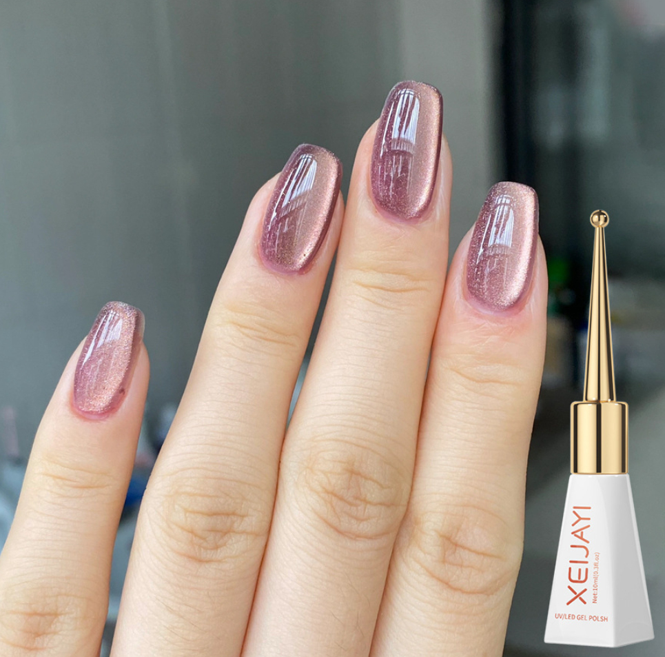 Lavender Lustre: Sophisticated UV/LED Gel Nail Polish, Metallic Shine, Durable and Graceful Finish