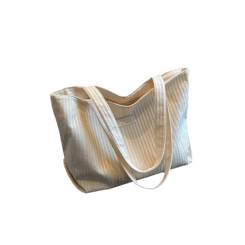 Minimalist Cloth Bag Women's Bag with Large Capacity, Casual and Versatile Single Shoulder Bag, Portable Large Bag 240315